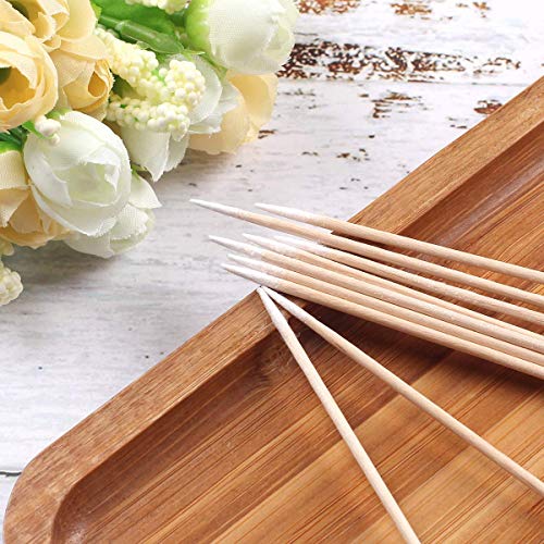 Pointed Tip Microblading Cotton Swabs with Wood Handles - 1000 Count