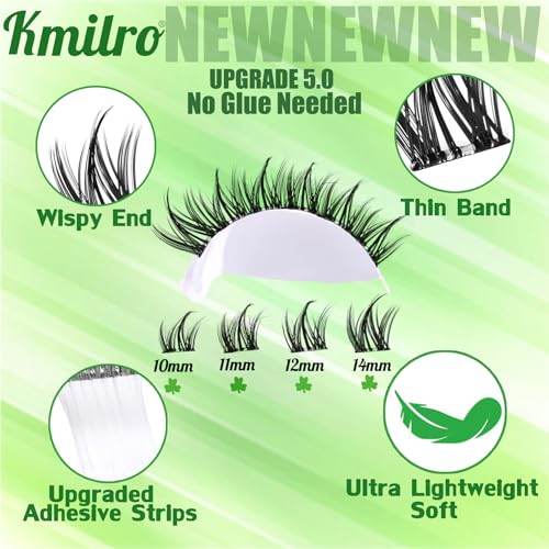Self Adhesive Lash Clusters 10-14mm Manga Eyelashes No Glue