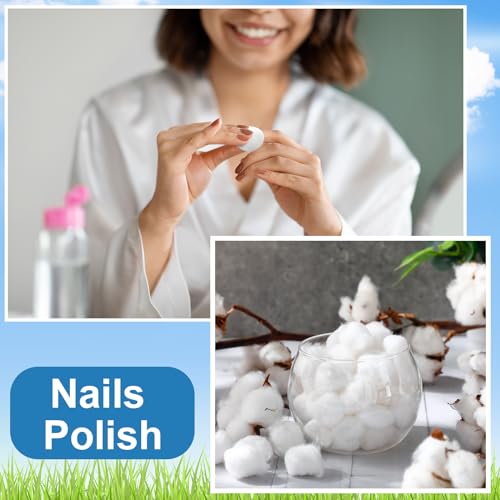 3000 Pcs Cotton Balls Bulk, Organic 100% Pure Medium