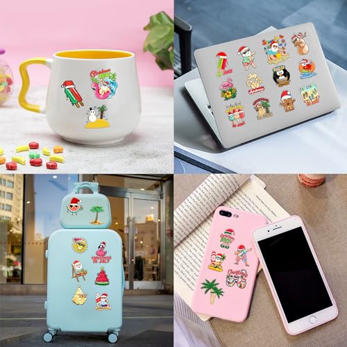Christmas Temporary Tropical Favors Supplies July Themed Cute 10 Sheets 100 PCS for Girls Boys Class School Carnival