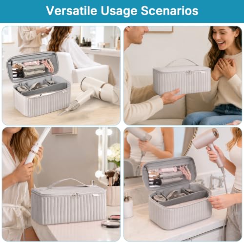 Hair Dryer Travel Case - Compatible with Dyson Airwrap & Shark