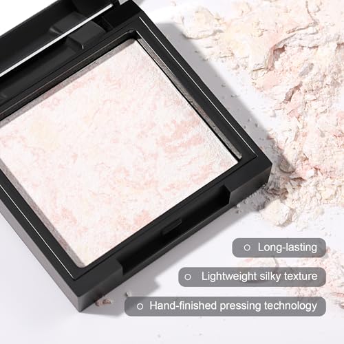 Baked Highlighter Powder Compact with Mirror - 0.25 oz