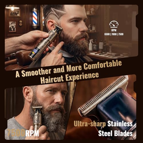 Ufree Men's Electric Trimmer & Foil Shaver Set – Rechargeable Beard & Body Grooming Kit