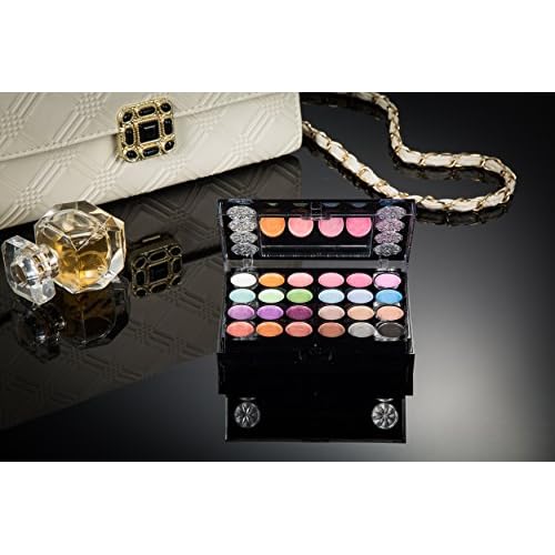 Eyeshadow Palette LT Makeup Palette 37 Bright Colors Matter and Shimmer Lip Gloss Blush Brushes Cosmetic Makeup Eyeshadow Highly Pigmented Palette for Girls Festival Birthday Gift Concealer Makeup Kit