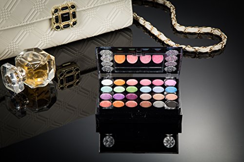 37-Color Eyeshadow Palette Makeup Kit with Brushes & Lip Gloss