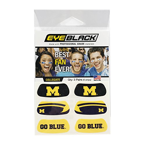 Clemson Tigers Eye Black Under Eye Stickers (3 Pairs)
