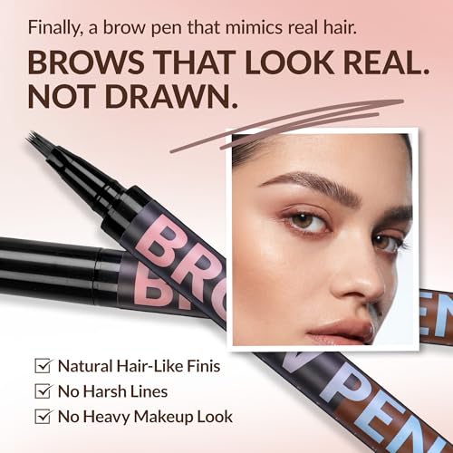 BEPHOLAN 4D Eyebrow Pen Waterproof Dark Brown