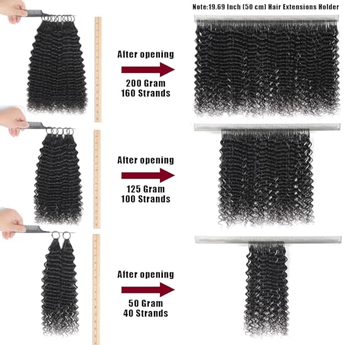 18 Inch Human Crochet Hair Extensions for Black Women - Deep Wave