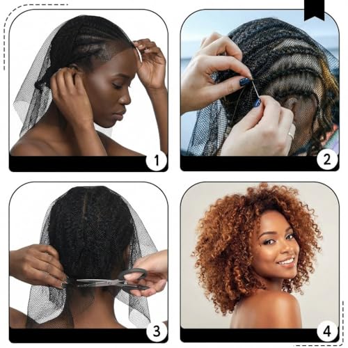 Weaving Net for Sew-in Weave - 10 Pack Black Hair Net
