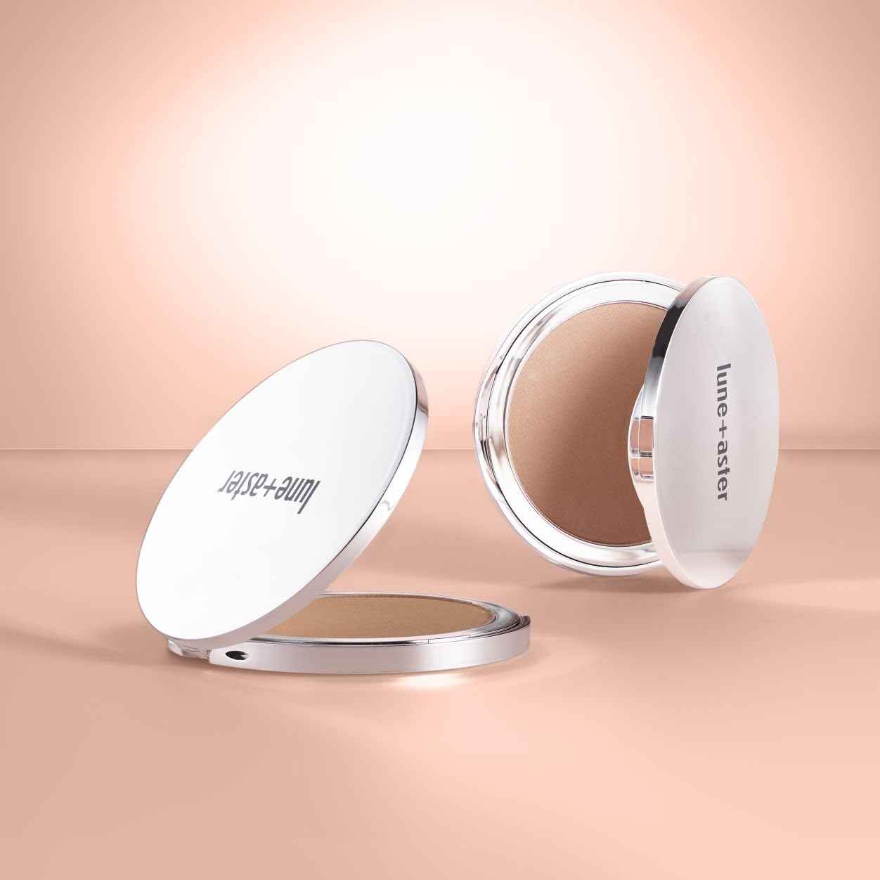 Lune+Aster Soft Silk Bronzer | Buildable Silk Bronzer, Luminous-Matte Finish - Caramel