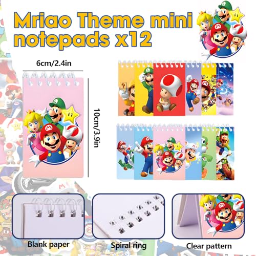 Super Mario Party Favors Set for Kids Birthday - 122 Pieces