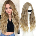 Beelu 26 Inch Ombre Blonde Curly Lace Front Wig for Women