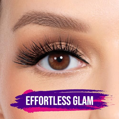 Too Hot To Handle Magnetic Eyelashes Kit - Universal Size, Reusable Up to 50 Times, Faux Mink, Black