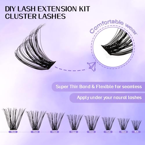Lash Clusters Kit 30D-100D Mixed Tray (50 Pairs)