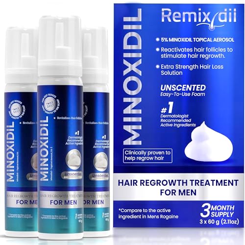 Remixidil Men's 5% Minoxidil Foam - Hair Regrowth Treatment