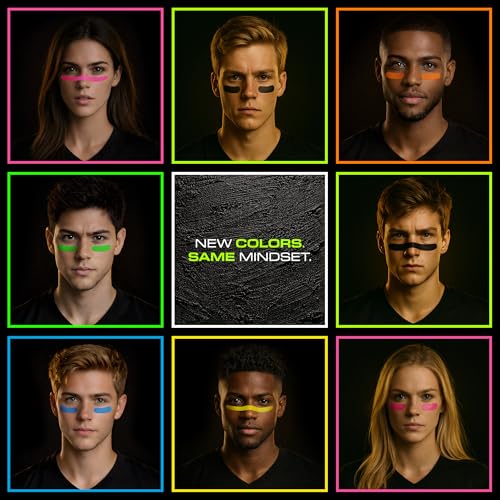 DRIP Eye Black Stickers, 24 Pairs, Sweat-Proof Athletic Strips