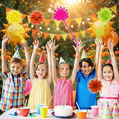 48 Pc Sun Party Favors - Stick Hands & Temporary Tattoos