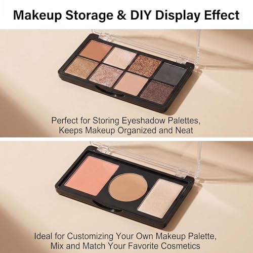 Empty Magnetic Makeup Palette, Refillable Travel Cosmetic Organizer