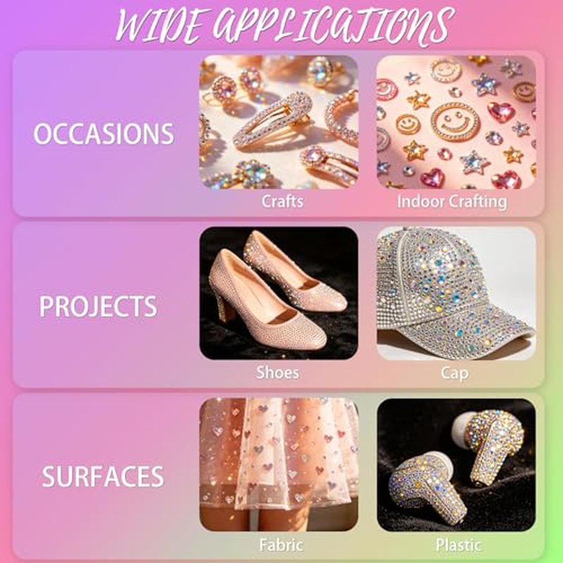 40,000 Pcs Bedazzling Rhinestones Kit with B7000 Glue & Tools