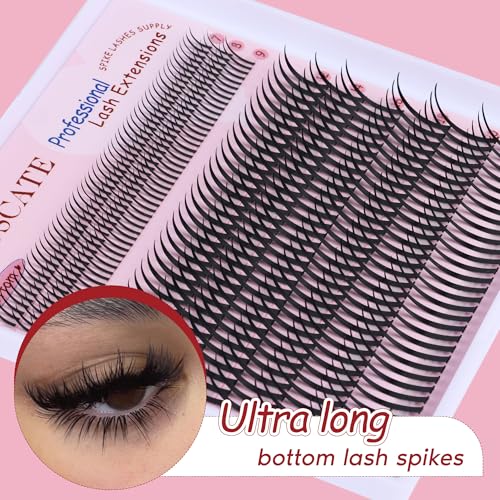 CORUSCATE Lash Spikes Clusters 12-22mm Ultra Long Eyelash Extensions