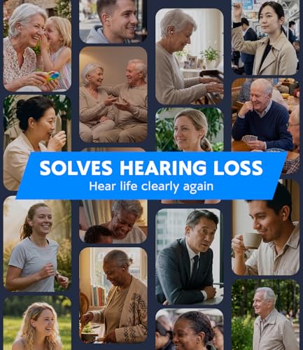 Rechargeable Hearing Aids for Seniors – OTC Digital Sound Cancellation
