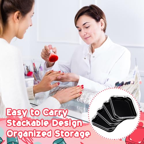 AceOrbit Press On Nail Storage Boxes - 24 Pack with Adhesive Tape