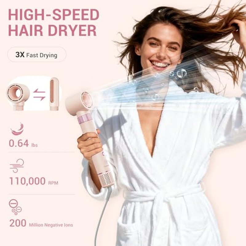 6-in-1 Hair Styler Dryer with Auto Curler & Straightening Brush