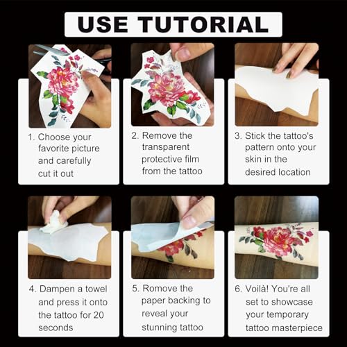 12-Sheet Halloween-Themed Temporary Tattoo Stickers ? Scary Fake Tattoos for Halloween, Cosplay, and Festivals ? Perfect for Kids and Adults