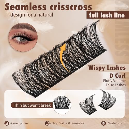 Lash Clusters Kit with Bond & Seal - DIY Eyelash Extensions