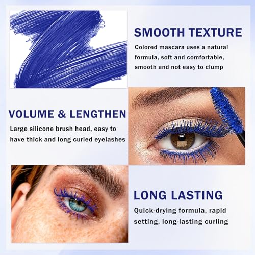 Blue 5D Mascara and Eyeliner Set Waterproof
