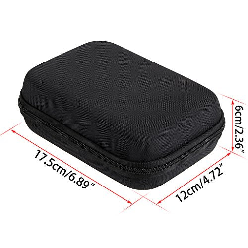 Hipiwe Black Hard Shell Essential Oil Carrying Case for 12 Bottles - Travel Bag