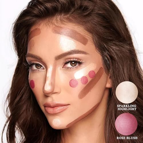 Youngfocus 8-Color Cream Contour & Highlight Palette