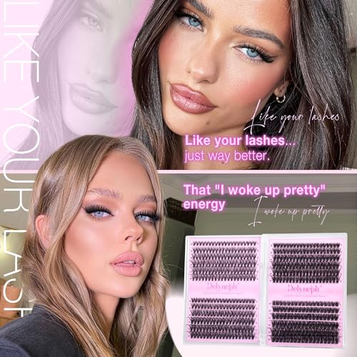 Lash Clusters Kit 30D-80D Wispy Eyelash Extensions 8-16mm 456Pcs
