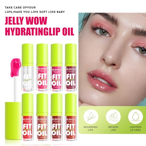 Hydrating Lip Gloss Oil - 8 Shades, Non-Sticky Plumping