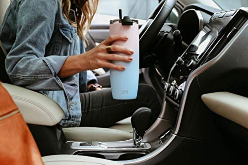 Simple Modern Travel Coffee Mug Tumbler with Flip Lid | Reusable Insulated Stainless Steel Cold Brew Iced Coffee Cup Thermos | Gifts for Women Men Him Her | Voyager Collection | 20oz | Sea Glass Sage