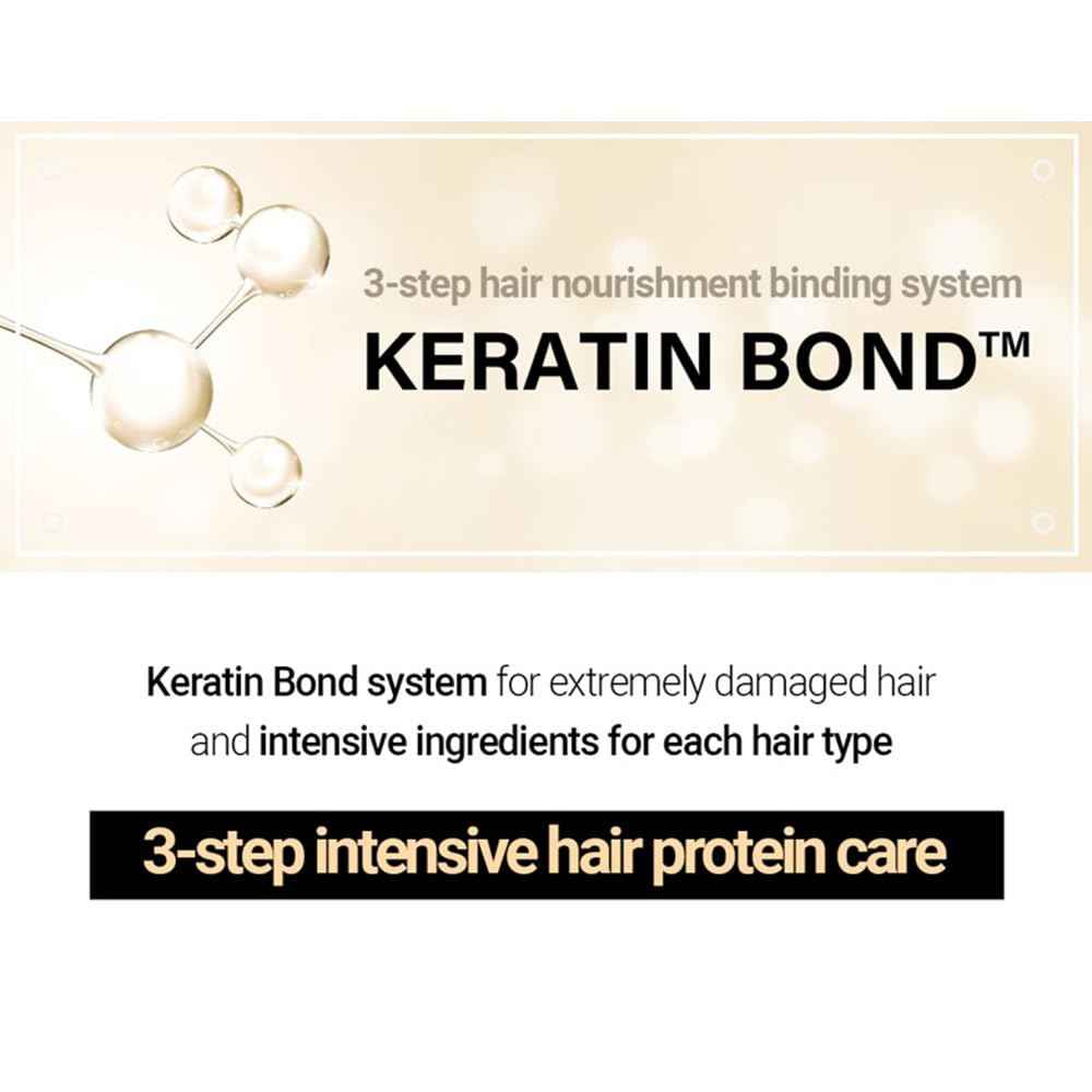 Kerasys Advanced Keratin Bond Shampoo and Treatment Set 20.2 fl oz / 600 ml (Silky Moisture)