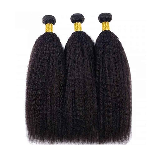 #1B Human Hair Bundles Yaki Straight Bundles 22 24 26 Inch Unprocessed Brazilian Virgin Hair Weave 3 Bundle Natural Color 50 Grams Per Bundle Kinky Straight Human Hair Extensions