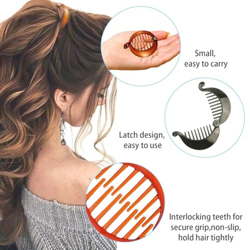 18-Piece Hair Clip Set with Banana Clips & Hair Combs