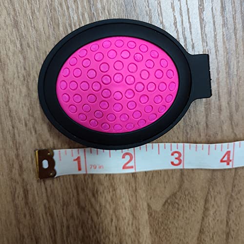 Folding Travel comb Mirror Hair Brushes Portable Wet Magic Mini Hair brush Pocket Comb For Women (Pink)