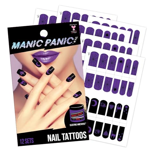 Savvi Amethyst Nail Tattoos - 144 Count Temporary Nail Art