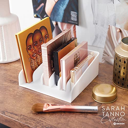 iDesign The Sarah Tanno Collection Silicone Makeup Palette Holder and Cosmetic Organizer, White