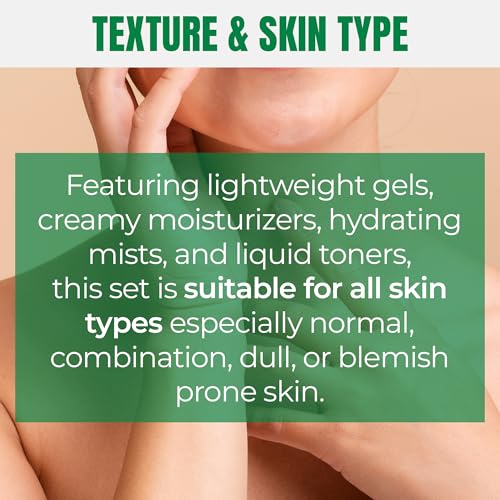 A Little Bit of Mario 10-Piece Skincare Kit ? Vitamin C Serum, Glycolic Acid Toner, Hyaluronic Dew Cream, Collagen Mask, HOCI Spray & Cleanser ? Brightening, Anti-Aging & Hydration ? Travel & Gift Set