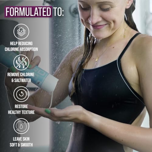 TRIHARD Elite Rejuvenation Body Wash | Advanced Chlorine & Saltwater Removal | Post-Swim Hydrating Formula