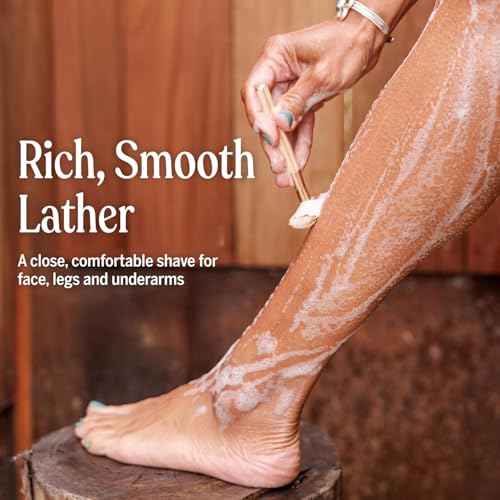 Dr. Bronner's Organic Shaving Soap? 3 Pack Variety, 7oz (Lavender, Tea Tree, Lemongrass)? Moisturizing Shave Soap for Men & Women? Certified Organic Sugar & Shikakai? For Face, Underarms & Legs