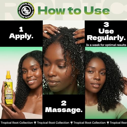 Bronner Bros Tropical Roots Stimulating Growth Oil 8oz
