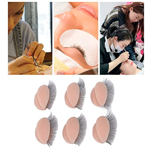 Estink Replacement Eyelids 3 Pairs Double Layer Eyelash Training