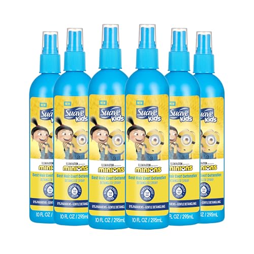 Suave Kids Minions Detangler Spray 10 oz, Pack of 6