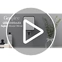 Gospire Heated Fogless Shower Mirror with Light & Suction Cup
