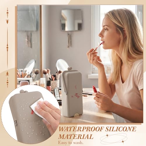 Silicone Makeup Brush Holder - Travel Case with Suction