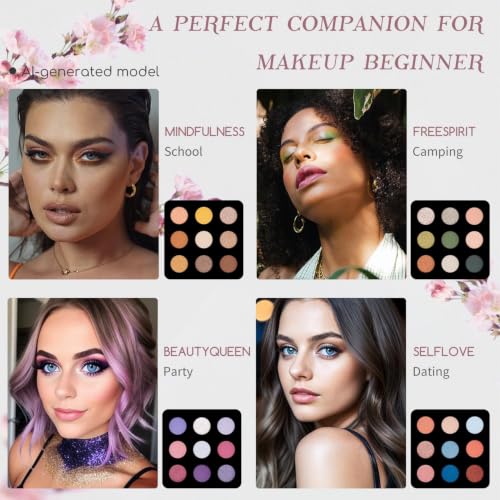 Color Nymph Beginner Makeup Kit with 36 Eyeshadows - Pink
